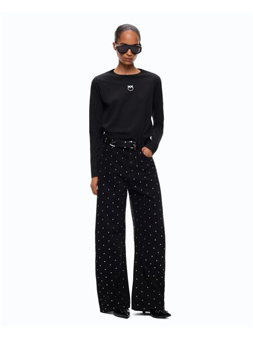 Maglia con logo Love Birds PINKO | 107292A3HP/Z99